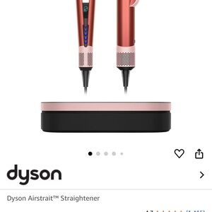 Dyson Airstrait Hair Straightener strawberry bronze.